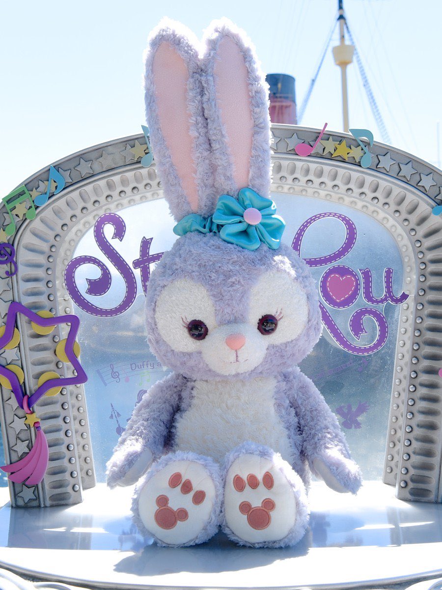 ディズニーシー ステラルー ぬいぐるみストラップ ハード 紫 ⑩