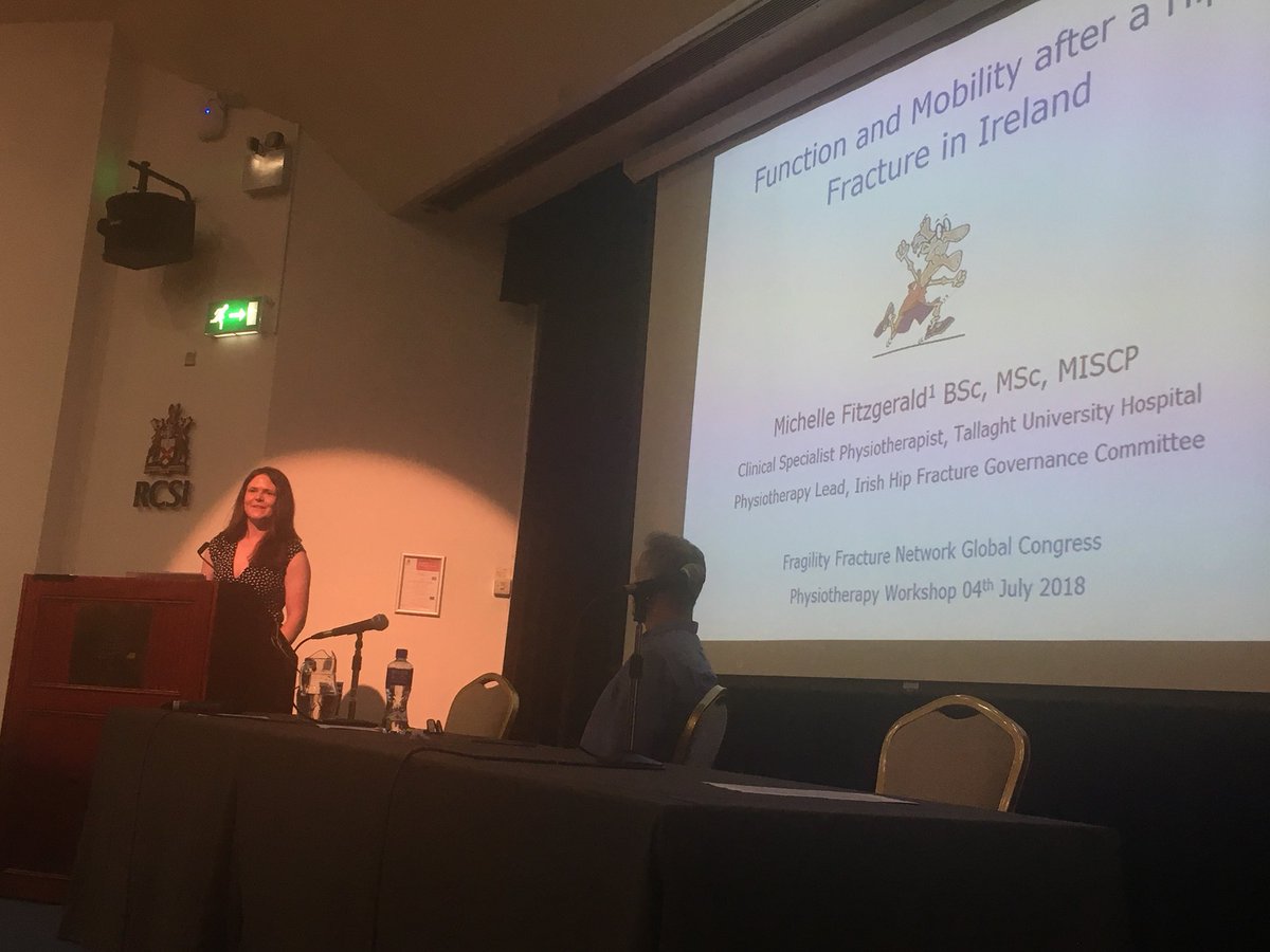 Wonderful talk from self-confessed « hip fracture nerd » and long standing FFN member Michelle Fitzgerald. Excellent to hear that the Irish hip fracture database includes rehabilitation outcomes, 90% coverage at 16 centres. #ffncongress2018