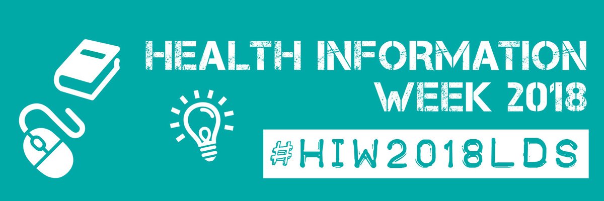 Today’s Health Information Week theme is learning and we’re celebrating the wide range of learning opportunities offered by the Leeds Library and Information Service. Find out how they can help you, here: bit.ly/2zansWe #HIW2018 #HIW2018LDS @leedslibraries @lypftlib