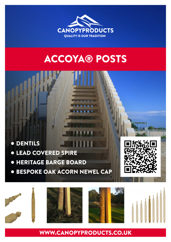 Accoya Posts available from Canopy Products.
Accoya is the world's leading long life sustainable wood. With a 50 year guarantee not to rot.
ow.ly/fND830kLsz3
