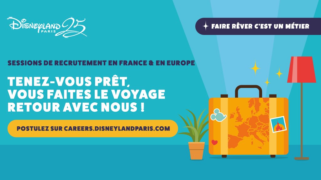 DLPNews's tweet photo. Vous voulez rejoindre #DisneylandParis ? ✨ L’équipe @Disney_Emploi lance ses Casting Tour 2018/2019 ! Toutes les infos sont ici ➡️ https://t.co/kcOISJfSdF https://t.co/j1RomXobIy