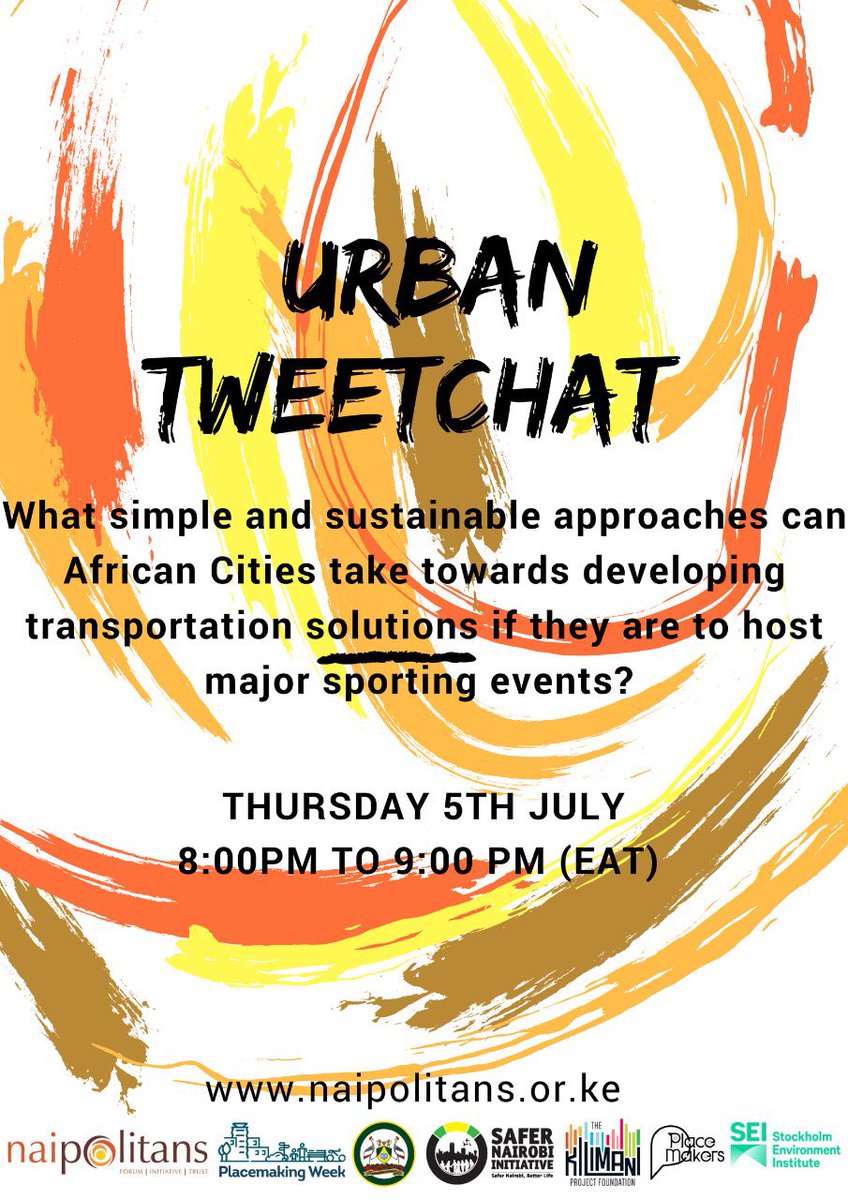 Join us tomorrow for our urban tweet chat #sustainabletransport #transportationsolutions #sustainableapproaches #icmiist #naipolitans #placemakingnbi