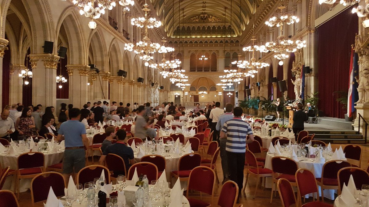 ICDCS_2018's tweet photo. People slowly arriving for the conference dinner https://t.co/dxBqu5MKNi