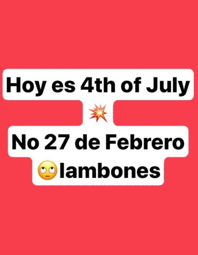 Badominicana's tweet image. No me digan #happy4thofjuly cuz I’m not #American and I wasn’t even born here so. #Lambones #🙄 #🤦🏽‍♀️ #🇺🇸 #happyindependenceday #happyfourth #happyfourthofjuly 🇺🇸🇺🇸🇺🇸
