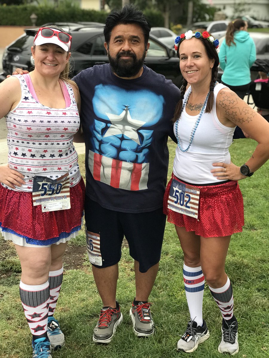 DISFIT4JnG's tweet photo. Happy 4th of July. Santa Clarita Runners 5K completed. Always great @LaughLuvSparkle and @imarebelpilot #Run #Runner #Running #4thofjuly #July4th #independenceday #happy4thofjuly #RunnerLane #RunDisney #IRunDisney #WeRunLA #CaptainAmerica #WeRun661 #WeRunCalifornia #WeRunFlorida https://t.co/Fh9cGx6CG3