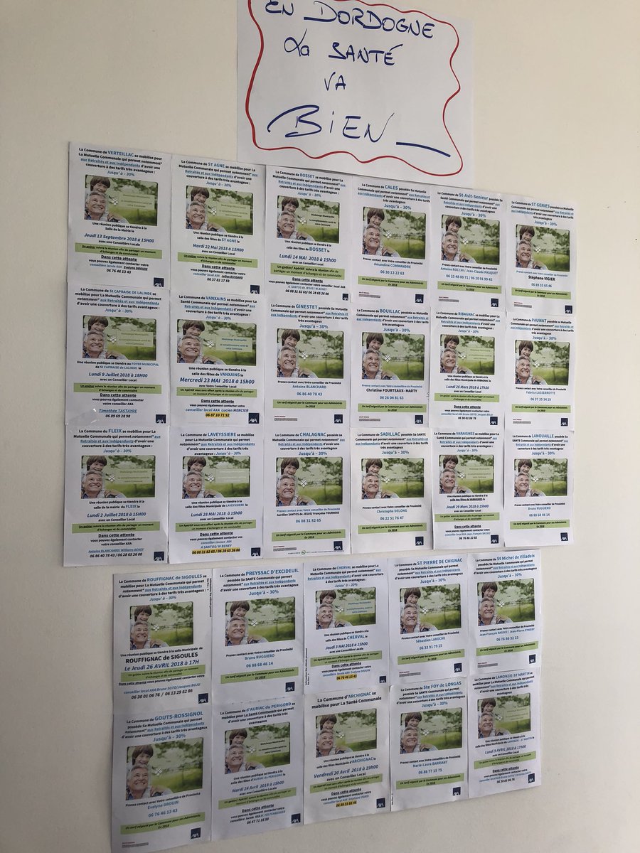 28 conventions pour la santé communale déjà signées en Dordogne !! 🥇 et c’est pas fini.. ✅
<a href="/JulienSteimer/">Julien Steimer</a> <a href="/PascalLMONNIER/">Pascal MONNIER</a> <a href="/YLP78/">Yannick LE PAIH</a> <a href="/DeMarchiCJ/">De Marchi</a> @ThierryGMT