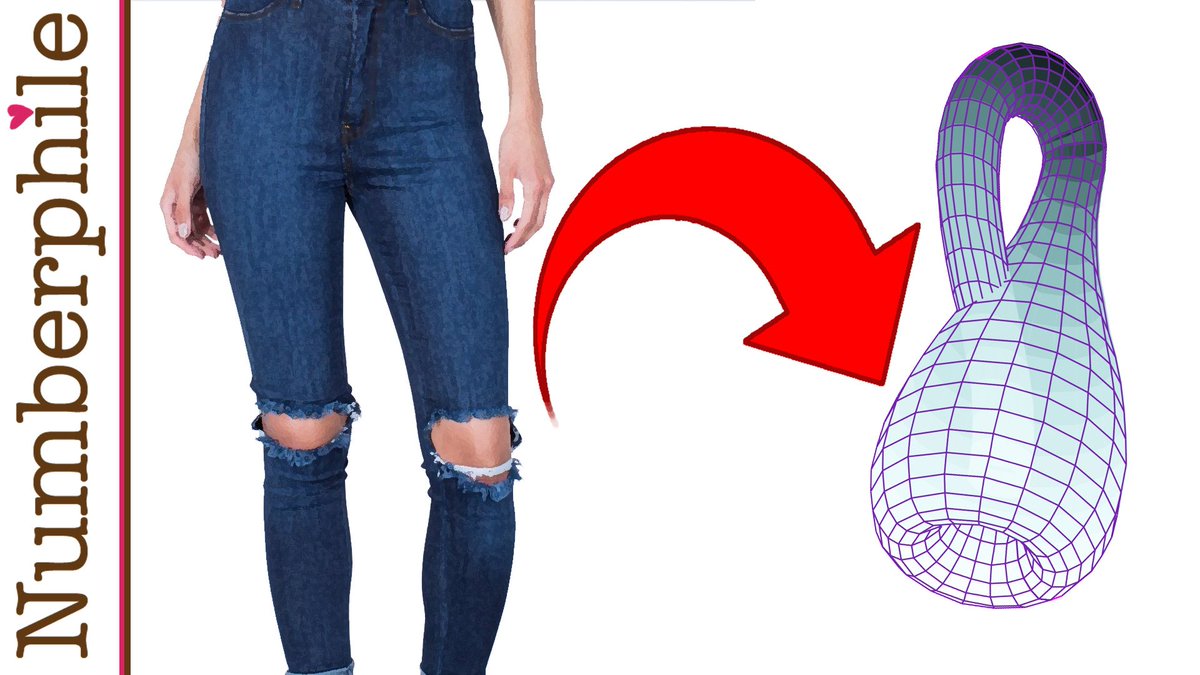 numberphile's tweet image. The life hack you never knew you needed…

Make a Klein bottle from an old pair of jeans…

NEW VIDEO

youtu.be/u_xQ_C5RUfo