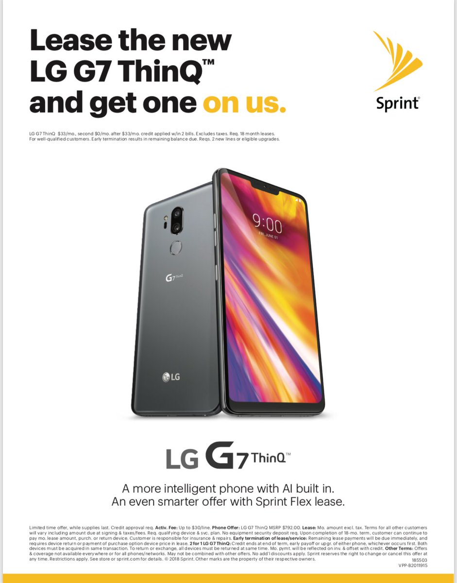 Lease the new LG G7 ThinQ and get one on us!