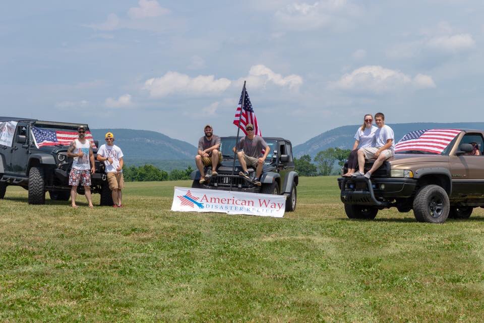 AWDisaster's tweet photo. #AWDR members participated in a Fourth of July parade in Portland, PA earlier today #fourthofjuly #nonprofit https://t.co/x7o3F1HHs1
