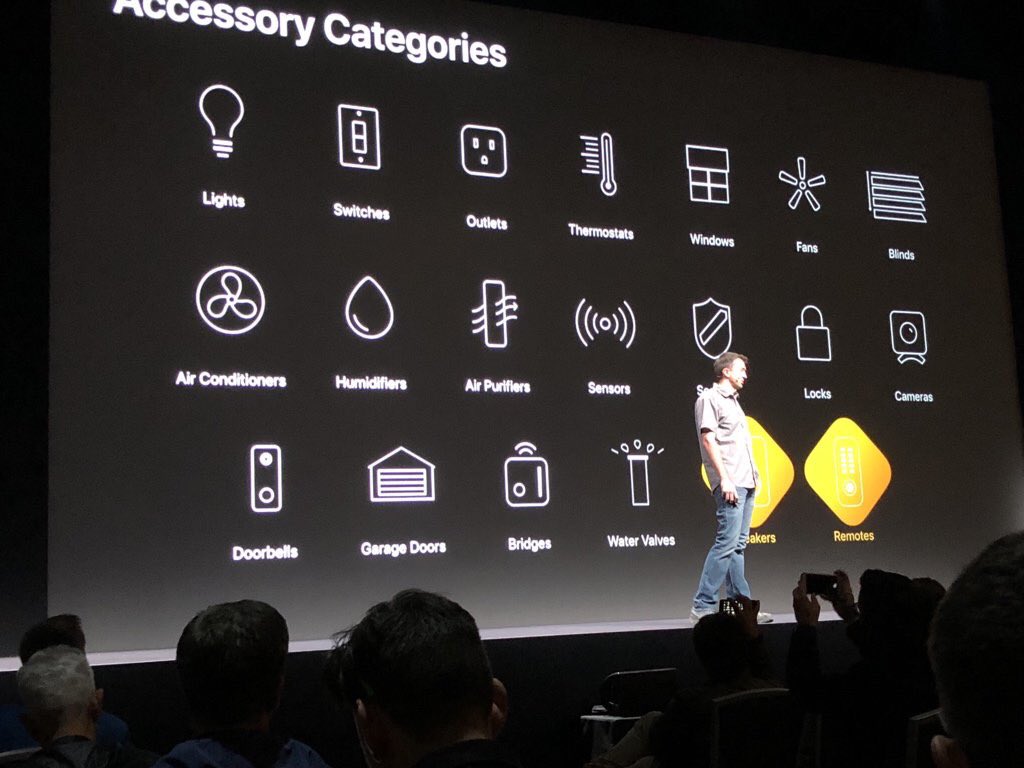 homebridgeio's tweet photo. Accessory types for iOS 12. #WWDC18 https://t.co/NPbkM5MaJH
