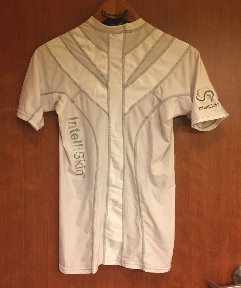 Chevsler's tweet image. ☀#INTELLISKIN☀#WOMENS #TOP #Shirt #WhiteandGray #Sz3 rover.ebay.com/rover/0/0/0?mp…