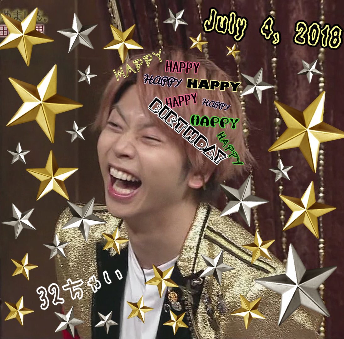 HAPPY Birthday 
           dear Takahisa Masuda.                                           
