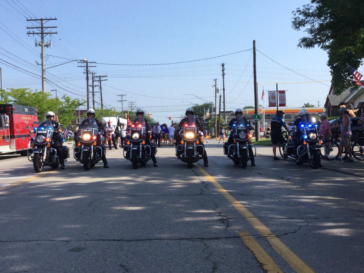 Our Fourth of July parade is stepping off in <a href="/PolishVillage/">Polish Village Parma</a>!
<a href="/ParmaPolice/">Parma Police Department</a>