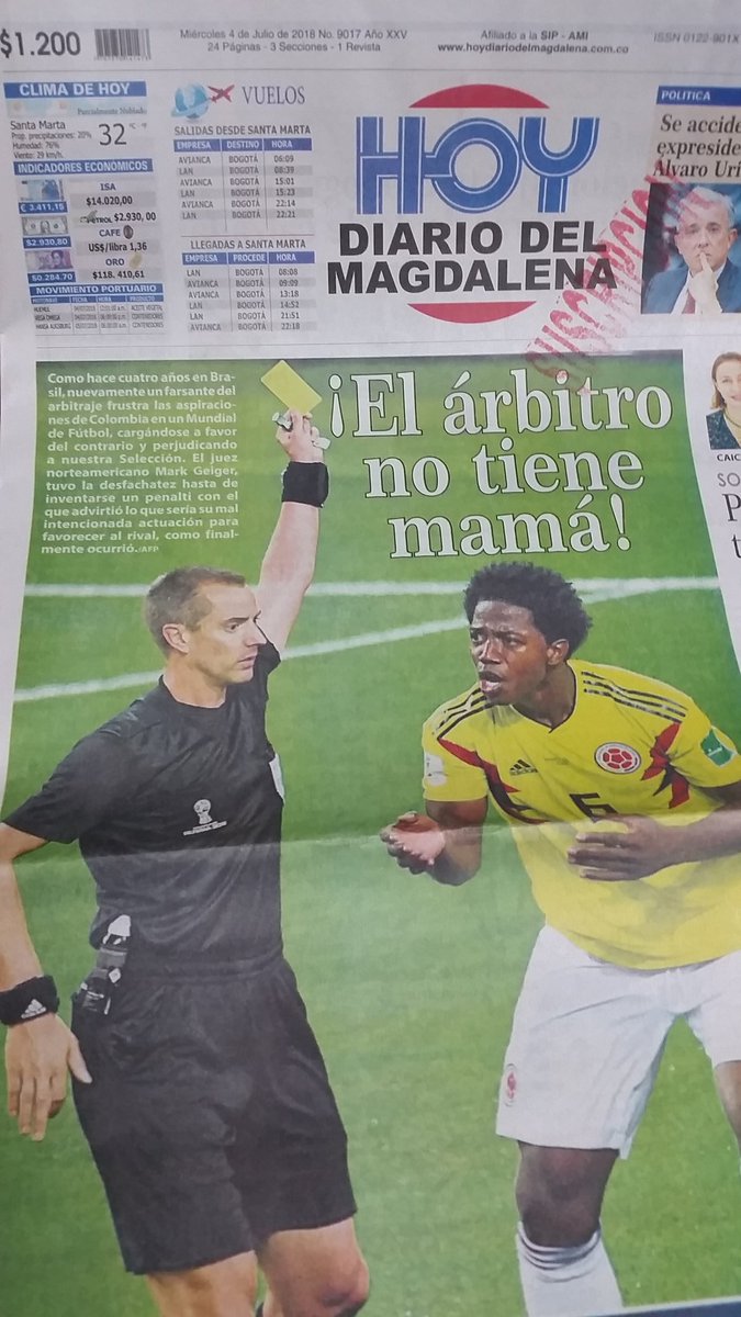 lauvelezvargas's tweet image. Mejor no lo pudieron decir #ElPeorArbitro #MarkGeiger #Rusia2018 @fifaworldcup_es @FIFAWorldCup