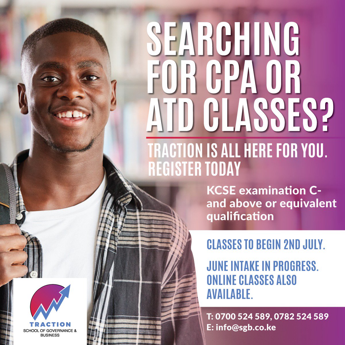 Tractionschool's tweet photo. Register for CPA or ATD today @tractionschool  Classroom-based and online learning are available. #tractionschool #sgb https://t.co/o4aV4ANMV6