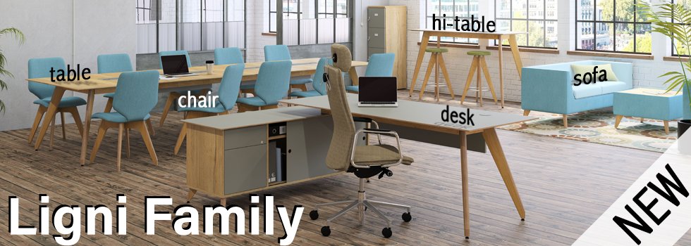 The Ligni Family - Workstations, tables, storage, chairs, stools, high tables and bench desks - Everything you need to create a modern &amp; stylish office space! Click here for more details > barkhamofficefurniture.co.uk/ligni-family-1… #office #desk #ligni #modern #wooden #officespace