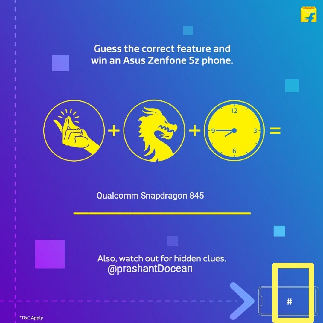 prashantDocean's tweet photo. @Flipkart @TheBanat @kunalrao @sapanv @hankypanty #Riddle1 = #
#Riddle2 = The
#Riddle3 = Flagship
#Riddle4 = Redefined
Ans: #TheFlagshipRedefined
#Zenfone5z @Flipkart
@SajalMo12732675
@ssharda932
@dipakyadav8058
@AdiBonkar08
@ItxPeer https://t.co/iOHoCh0Xya