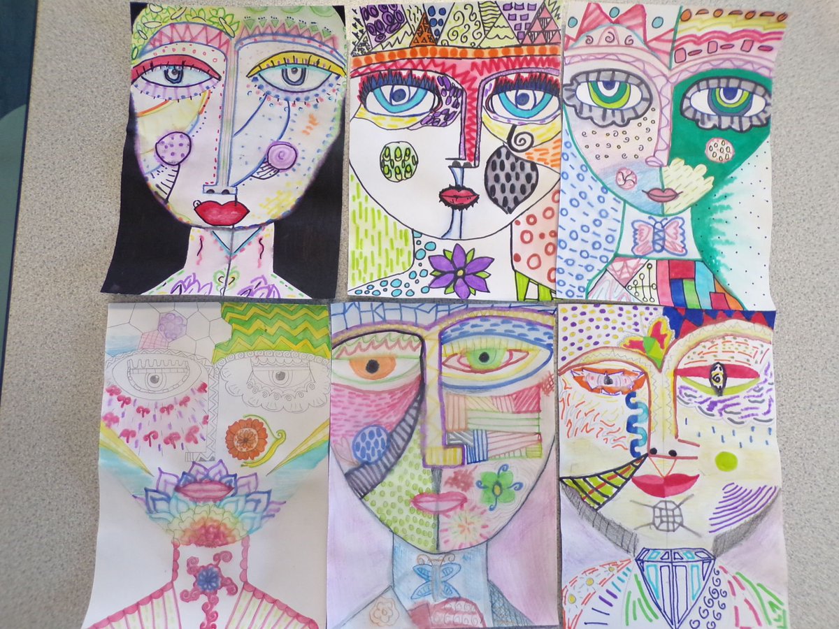 RoydsDiversity's tweet photo. For Diversity Week, our Art department is creating works inspired by the amazing @Silberzweig - here are some of the work done by our Year 9s! #SchoolDiversityWeek @JustLikeUsUK https://t.co/HcvSuCdgMR