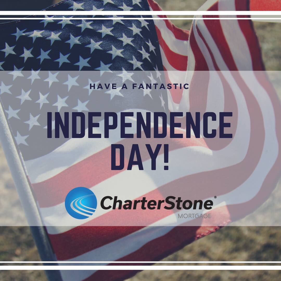 Happy 4th of July!

CharterStone Mortgage
15310 Amberly Dr Ste 250 
Tampa, Florida 33647 
Phone: (844) 770-7400 
Fax: (844) 577-1100 
davidbarrett@charterstonemortgage.com

#USDAHomeLoan #VAHomeLoan #FHALoans #July #MortgageLoans #MortgageLender #4thofJuly #IndependenceDay