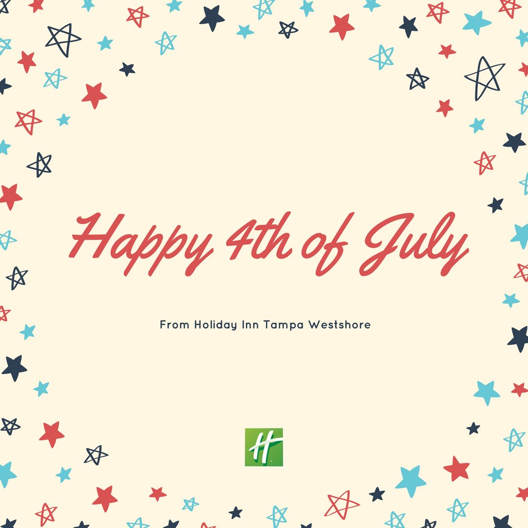 Land of the free, because of the brave. Happy 4th of July, everyone! 🇺🇸 #4thofjuly #HolidayInn #TampaHI #visittampabay #hotelstay #JoyofTravel