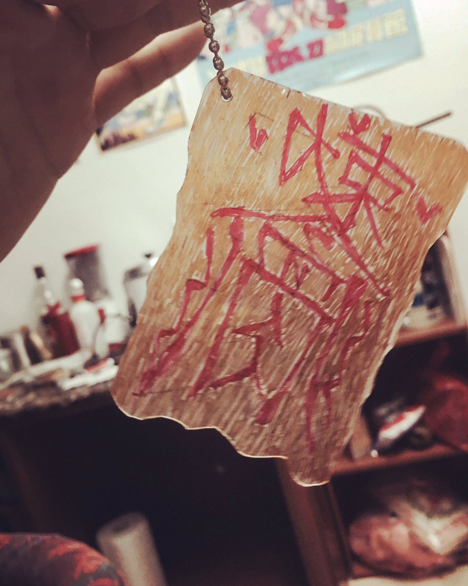 Fleshjuicer's tweet photo. Drummer Barry made this key ring for someone if you fear ghost.
See ya 714
#Fleshjuicer
#FairyTalesOfOceanDeep
#vanstw
#714台中lagecy專場見 https://t.co/hOxakmanNt