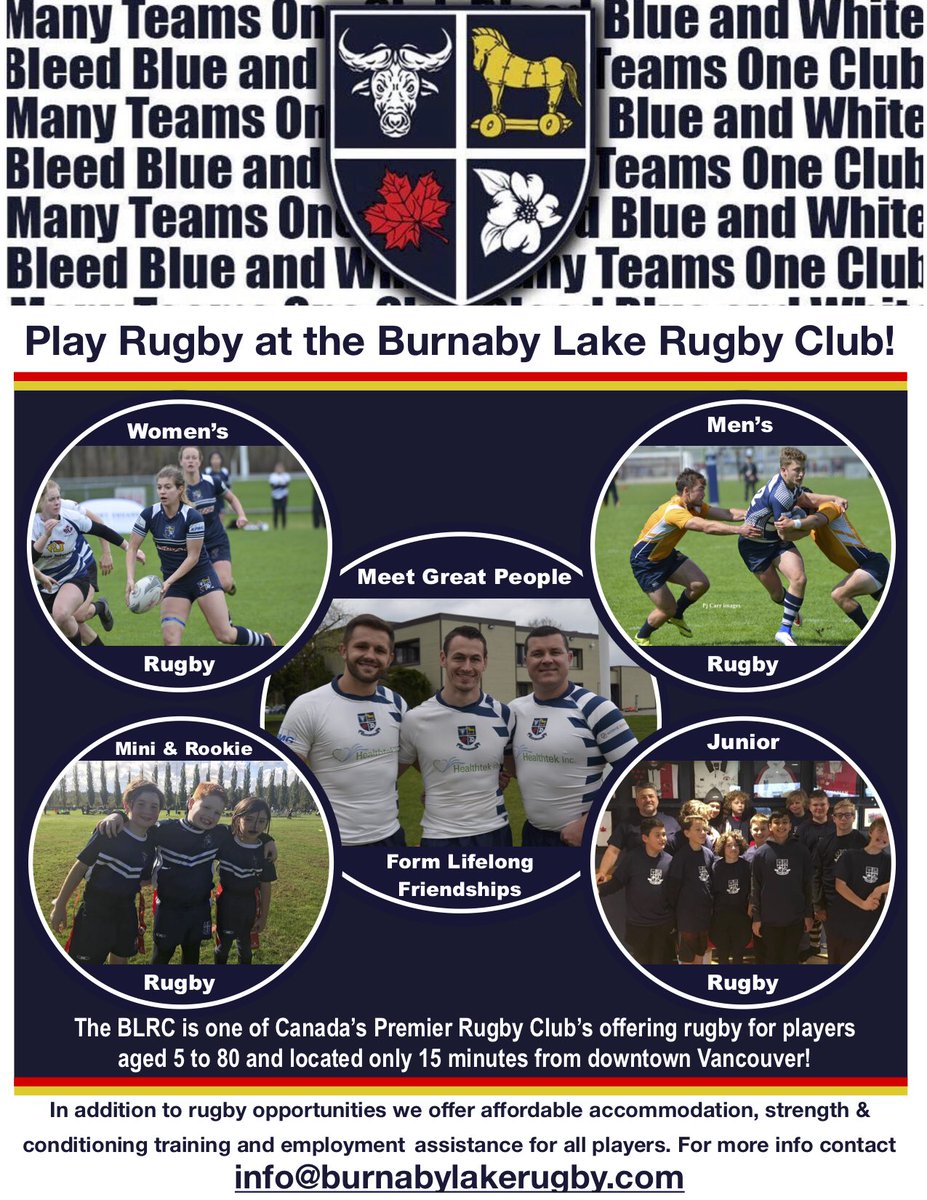 The 2018/2019 season is just around the corner and the BLRC is looking for some new players! Vancouver/Burnaby/New West/Fraser Valley Men, Women, Girls and Boys looking for a place to play this fall, please email us for info today! Info@burnabylakerugby.com