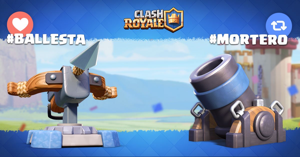 ClashRoyaleES's tweet photo. ¿Después de este ajuste de equilibrio, cuál de estos dos edificios de asedio te parece que domina la arena? ¿Daño de area o toneladas de daño directo? 🤔 ¡En cualquier caso, queremos ver a esos jugadores de asedio apoyando a su arma destructiva favorita! 💪 https://t.co/iR5gMO9uJI