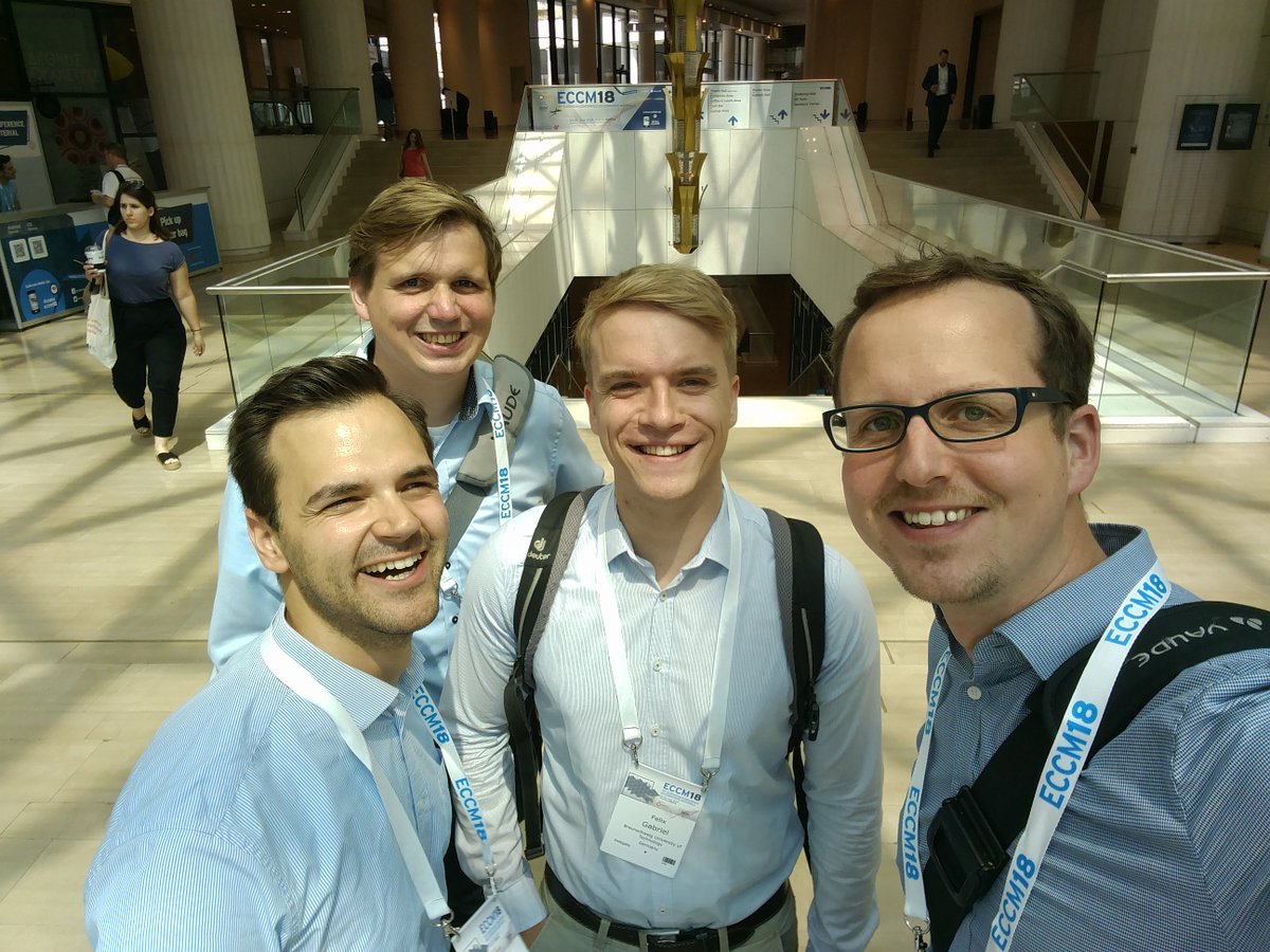 IWF_MoFA's tweet photo. Raphael Schnurr and Felix Gabriel presented their research in automated composites manufacturing at #ECCM18 in Athens. https://t.co/GhfjA1YOm5