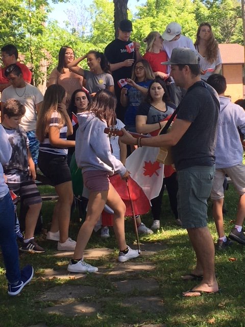 Mexican kids in Waterloo Region with local org. Camexicanus, performing with Cdn. kids at Registry July 6, story in Record Thurs. Also at Kultrun World Music Festival, Victoria Park, July 14/15
