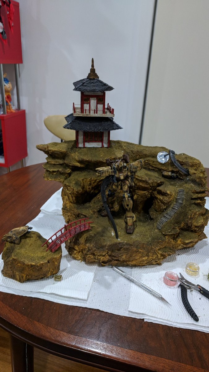 TanashaBuilds's tweet photo. Setting up the posing now

#gbwc #gbwc2018 #gbwc2018au #gunpla #gundam #gunplabuildersworldcup #Melbourne #Australia #tanashabuilds #diorama https://t.co/qoBfuMlJbt