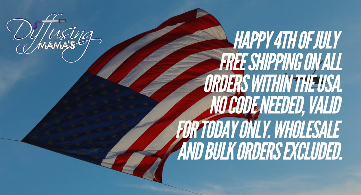 DiffusingMamas's tweet photo. Happy 4th of July! Enjoy free USA shipping today. https://t.co/p6Ls4a75as https://t.co/AHsJC15XRy