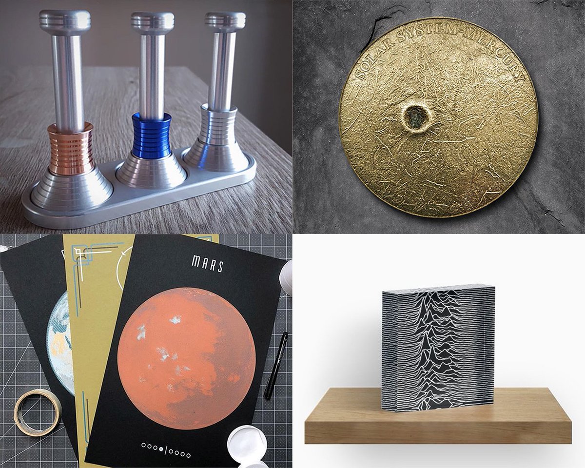 uploot's tweet photo. Some of our favorites from June:
MoonDrop Gravity Simulator: https://t.co/QgfVxjWPe5
Mercury Coin w/ Fragment: https://t.co/SYXyqixmuw
Planet Prints: https://t.co/WSl1RTnDso
CP1919 Signal Acrylic Block: https://t.co/lSlnqCSVtN
#Mercury #Mars #Gravity #Prints #PlyPress #CP1919 https://t.co/cDpu6QJ6FZ