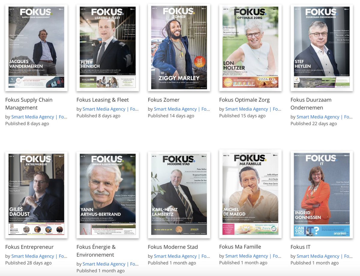 fokusonlinebe's tweet image. Op issuu.com/smartmediabelg… kun je al onze Fokus bijlages lezen! Je hoeft dus nooit een bijlage te missen. Wil je graag op de hoogte blijven van al onze publicaties? Volg ons dan op Issuu! #fokus #issuu #followus #smartmediaagency
