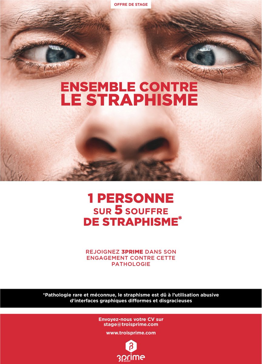 Si comme nous, tu es engagé(e) dans la lutte contre le straphisme, rejoins notre équipe pour un stage en Création Graphique UI/UX Design !
Tous les détails ici 👉 ow.ly/c4IQ30kNnjR 
#design #stage #ui #ux #graphisme