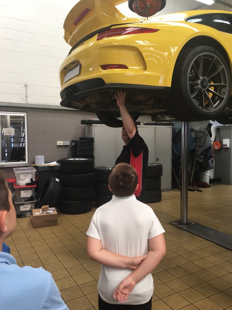 Lynne_1960's tweet photo. Today I spent the morning @Porschesheffiel with a group of young children. We were treated to an experience of a lifetime. The children were able to sit in the cars and tour the workshop. A big thank you to all involved @jct600 and @Porschesheffiel you went the extra mile. https://t.co/IqEuXzbcPc