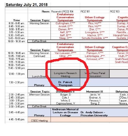 Attending @csee2018 and interested in long-term research? Attend the open meeting to discuss establishing a long-term research section within <a href="/CSEE_SCEE/">CSEE_SCEE</a> Saturday July 21st at noon in ROZ 104.