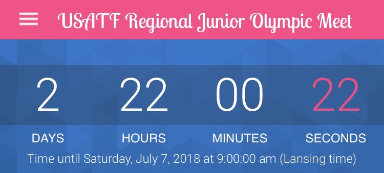 mamarawlins's tweet photo. Last practice before hitting the road. #MichiganBound #USATFRegionals #JuniorOlympics https://t.co/Ohxnk0q6Z7