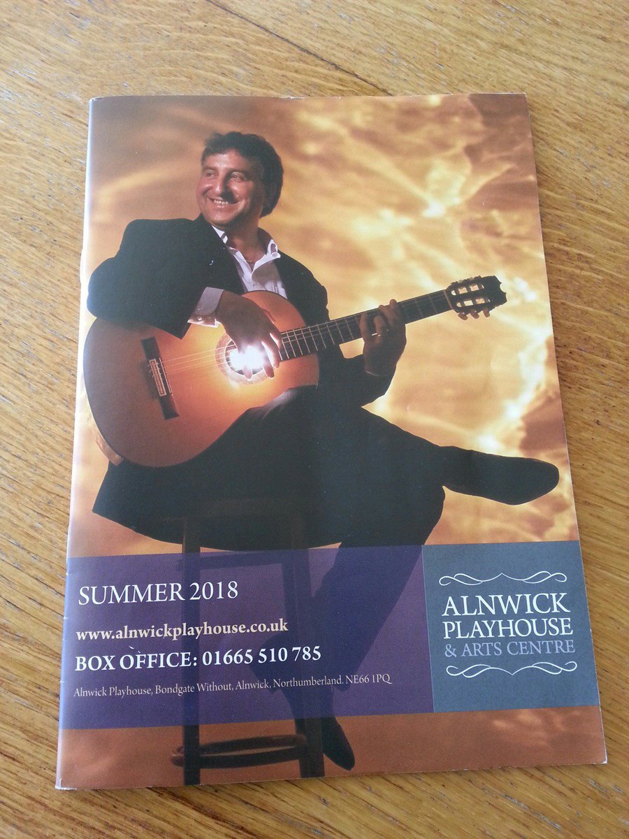 Front cover - thanks a lot <a href="/AlnPlayhouse/">Alnwick Playhouse</a>.  See you #fridaynight with @guidanimartinez #flamenco #Jazz #guitar