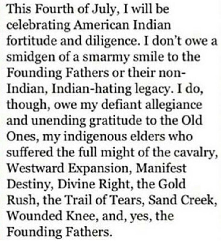 1NativeSoilNerd's tweet photo. Feeling about this holiday #Independenceforwho #decolonizeholidays #MayThe4thBeWithYou https://t.co/pg0uVAitoZ