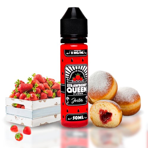 EcigsuperstoreL's tweet photo. NEW #ELIQUID #StrawberryQueen! 2 amazing flavours: THE QUEEN #vapes as if you're biting into an instantly juicy, off the vine #strawberry. THE JESTER layers mouthwatering strawberry jelly with a fresh, out of the oven doughnut, sprinkled with powdered sugar #Liverpool #vape https://t.co/3aGVbIpTqG