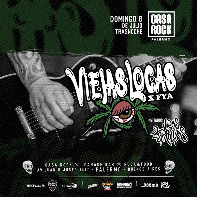 #FECHAS: #ViejasLocas x Fachi y Abel se presentan en #CasaRock junto a #VidasDesprolijas, enterate en el enlace: vecinosenrockados.com/2018/07/el-roc…