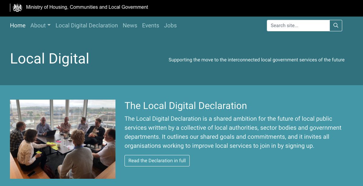 GDSTeam's tweet photo. Learn more about the Local Digital Declaration and the new set of guiding principles that will help support local authorities deliver better digital services. @LDgovUK @mhclg https://t.co/1DeqZTAzCF https://t.co/JublnxpoWK