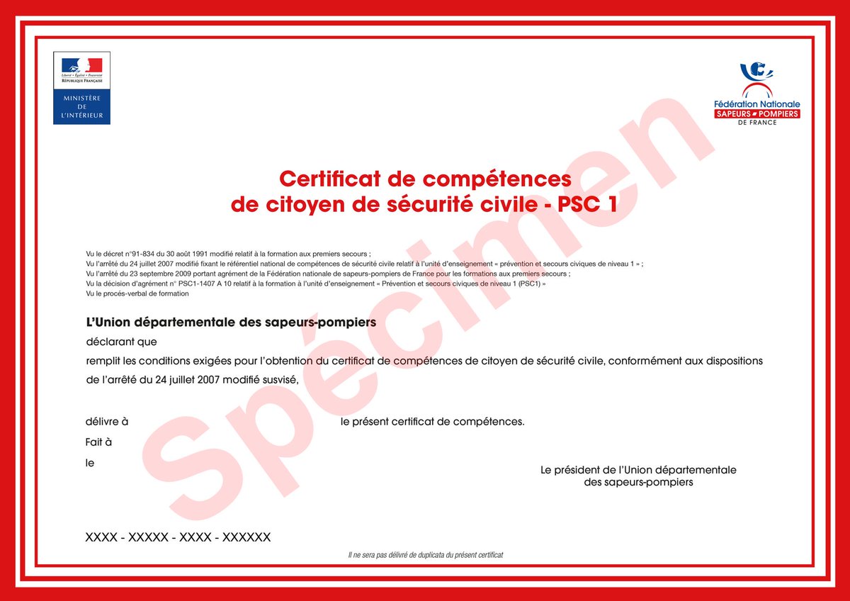 Formation « Prévention et secours de niveau 1 » 18 élèves certifiés après deux modules de formation, Félicitations aux élèves et à leur Professeur.