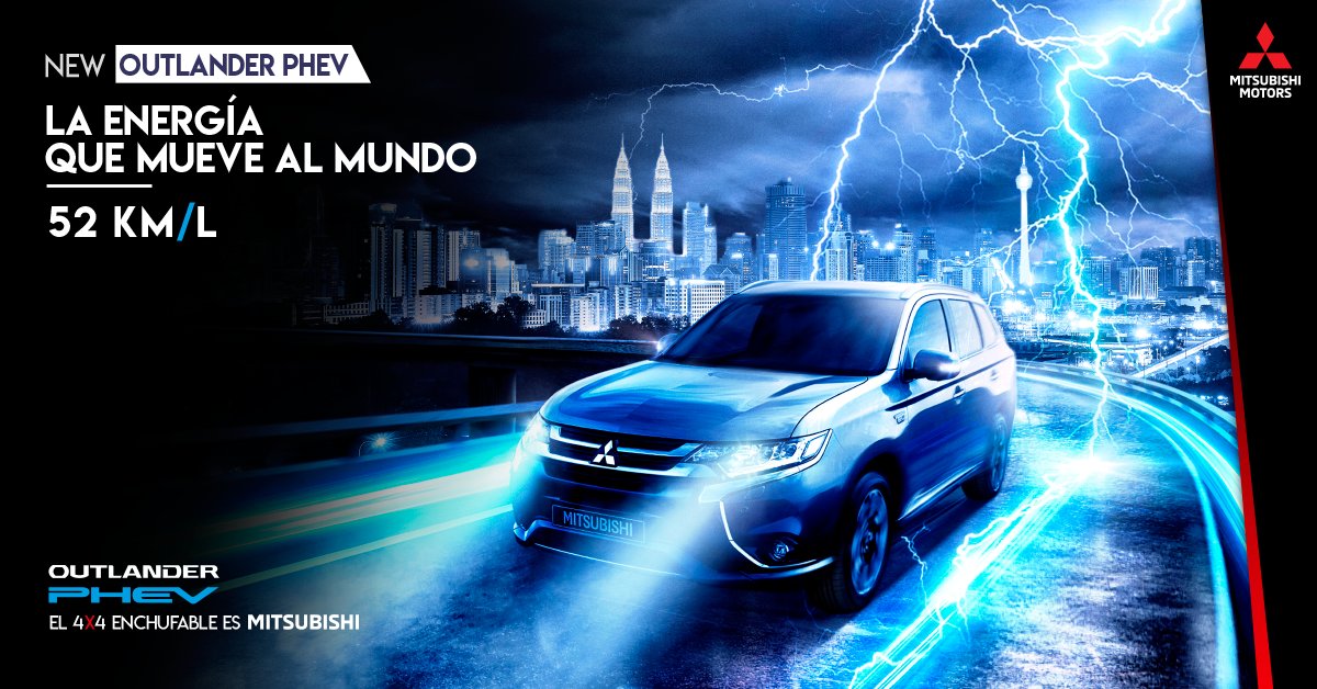 ¿Quieres ser el motor de cambio de tu vida? Te invitamos a conocer el nuevo #OutlanderPHEV, el 4x4 híbrido enchufable de Mitsubishi. 
 Conéctate con sus detalles acá: bit.ly/2lxSOwn