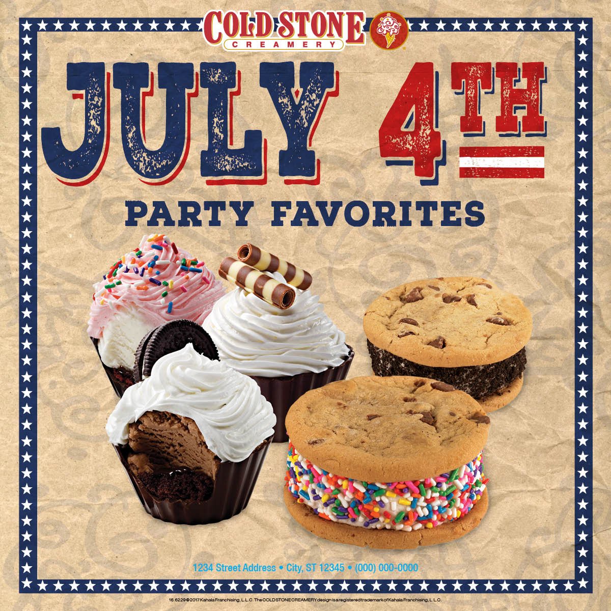 ColdStoneFL's tweet image. From all of us at Cold Stone of South Florida, happy #FourthofJuly. Enjoy your celebrations, and ice cream! buff.ly/2KcllFA