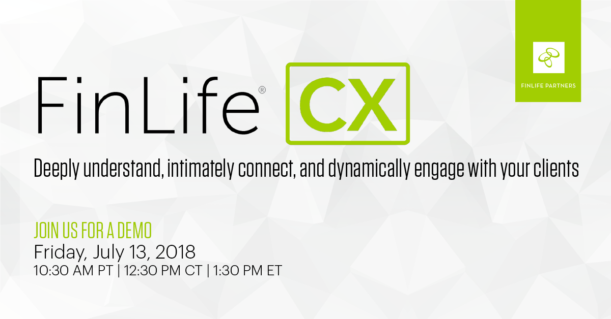 Jason_Gordo's tweet photo. Running your business with a fully automated digital experience means servicing clients with efficiency and scale. Join us for our demo on 7/13 to learn how FinLife CX can help your firm. https://t.co/0tC5MSMsf0 https://t.co/tMuKt4pTmP