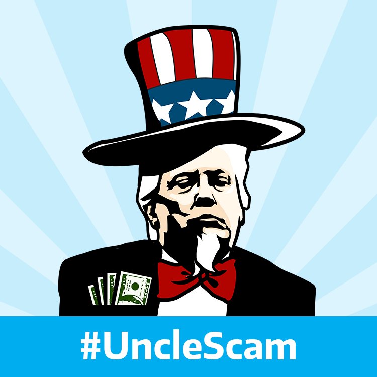 StopBigMoney's tweet photo. This Fourth of July, we’re highlighting the ways that Trump and his Republican cronies in Congress have hurt working families to help millionaires, billionaires, and wealthy corporations. #UncleScam https://t.co/4Pns5S1fqq