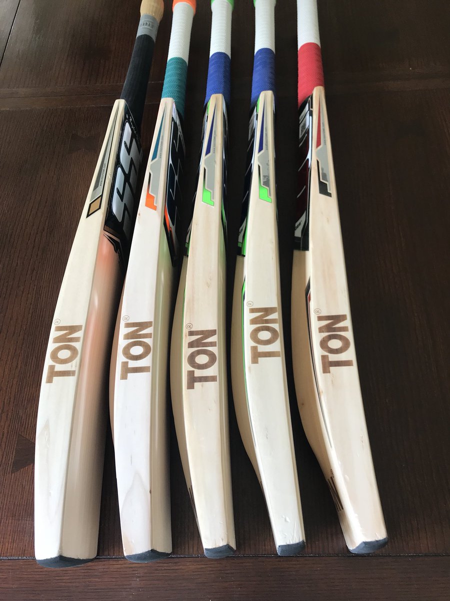 Allthegear99's tweet photo. Beautiful new #Cricket #Bats in stock from SS Ton. Lovely weights too, ranging from 2lb 7oz to 2lb 9oz. Each one with a fullish profile, nice pickup and superbly balanced.
#TCS #BestBatsAlways #LightWeights #BestPrices #BigEdges #ThickBats https://t.co/7CqyHYvBai