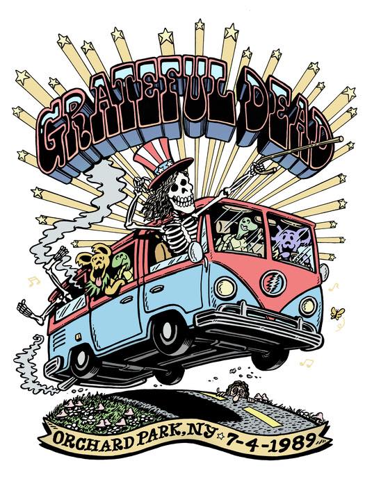 GratefulDead's tweet photo. 🎵 Red and white, blue suede shoes; I'm Uncle Sam, how do you do? 🎵
Happy 4th of July everybody! We’re grateful for the art, @theblanktapes. https://t.co/2AFPsV7pBu #4thofJuly https://t.co/ovBhqC23OS