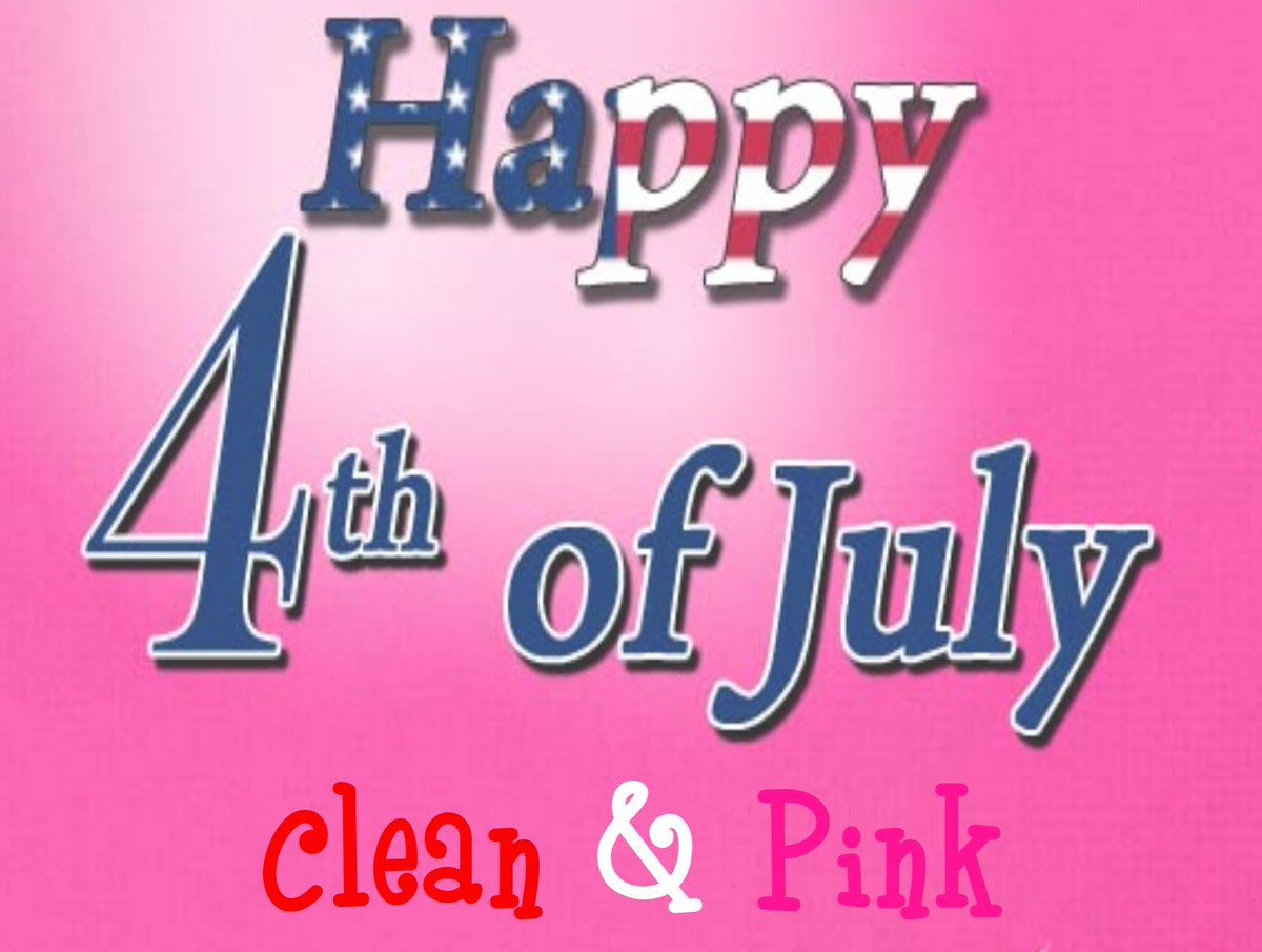CleanandPink901's tweet photo. #CleanAndPink wishes everyone a #HappyFourthOfJuly We will be closed throughout the week & re-open on July 9th. We want our employees to share #IndependenceDay with family & friends! #Thanks 2 our #LoyalClients & #HappyBirthdayAmerica! https://t.co/AECxZvbi9E